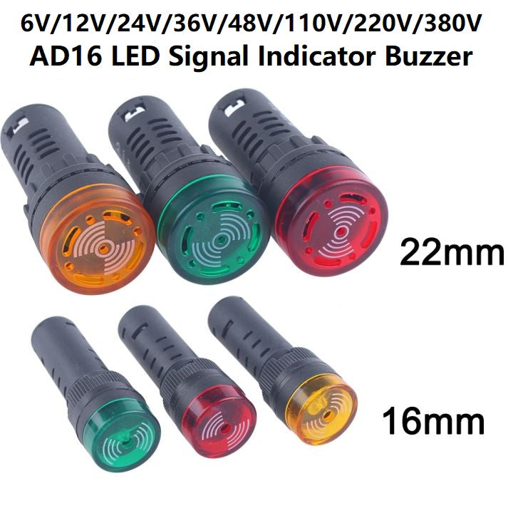 AD16 LED Signal Indicator With Built-in Buzzer