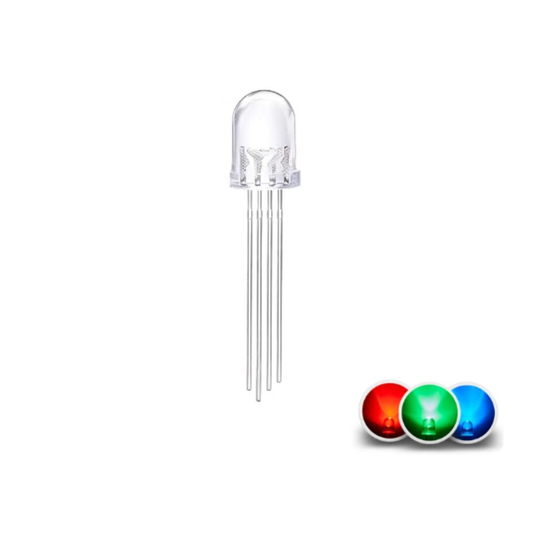 4pin Bright RGB DIP LEDs Round Top