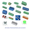 45-Degree Screw Terminal Block 3 Pin Connector TBC 5mm Pitch
