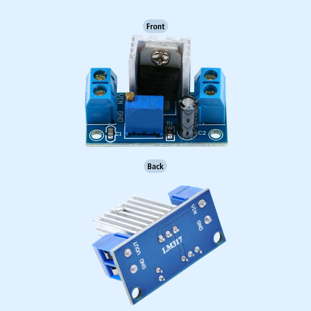LM317 Adjustable DC-DC Step-Down Voltage Regulator Module