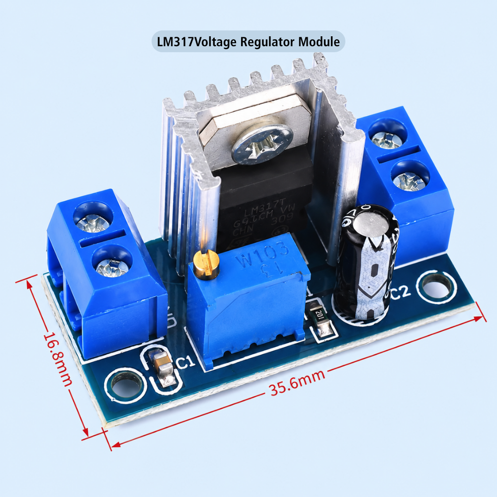 LM317 Adjustable DC-DC Step-Down Voltage Regulator Module