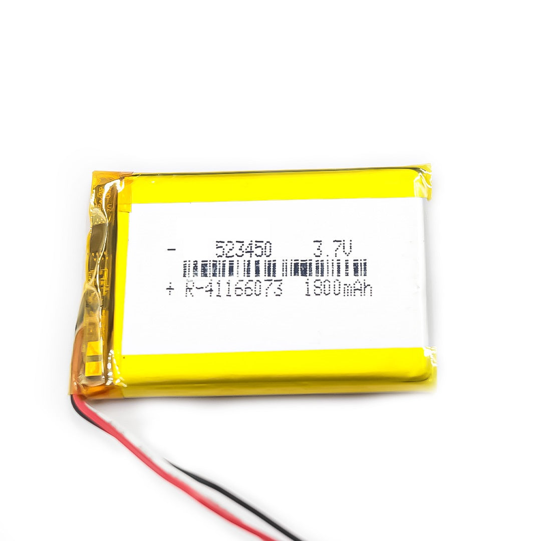 Generic: 523450 3.7V 1800mAh Lipo Battery - Single Cell Lithium Polymer Battery