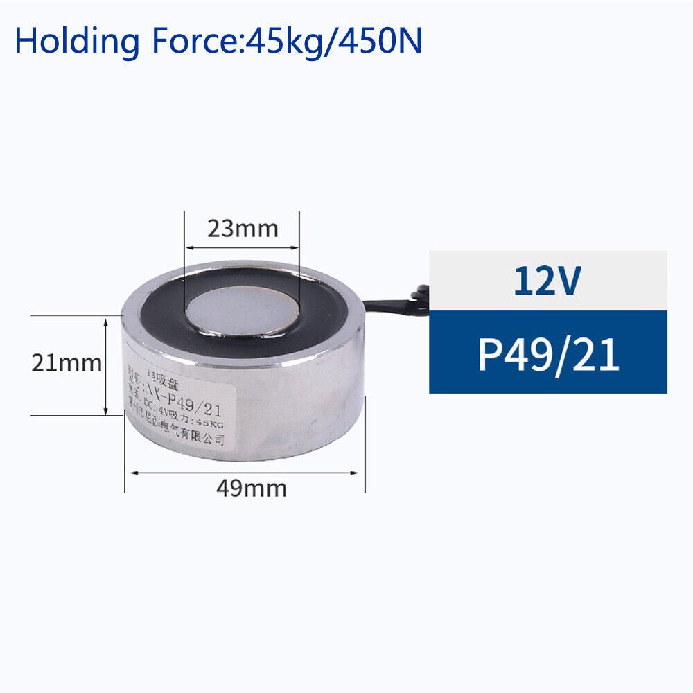 DC 12V Weight Lifting Solenoid Electromagnet