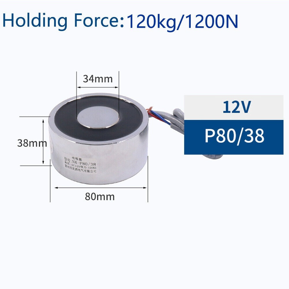 DC 12V Weight Lifting Solenoid Electromagnet