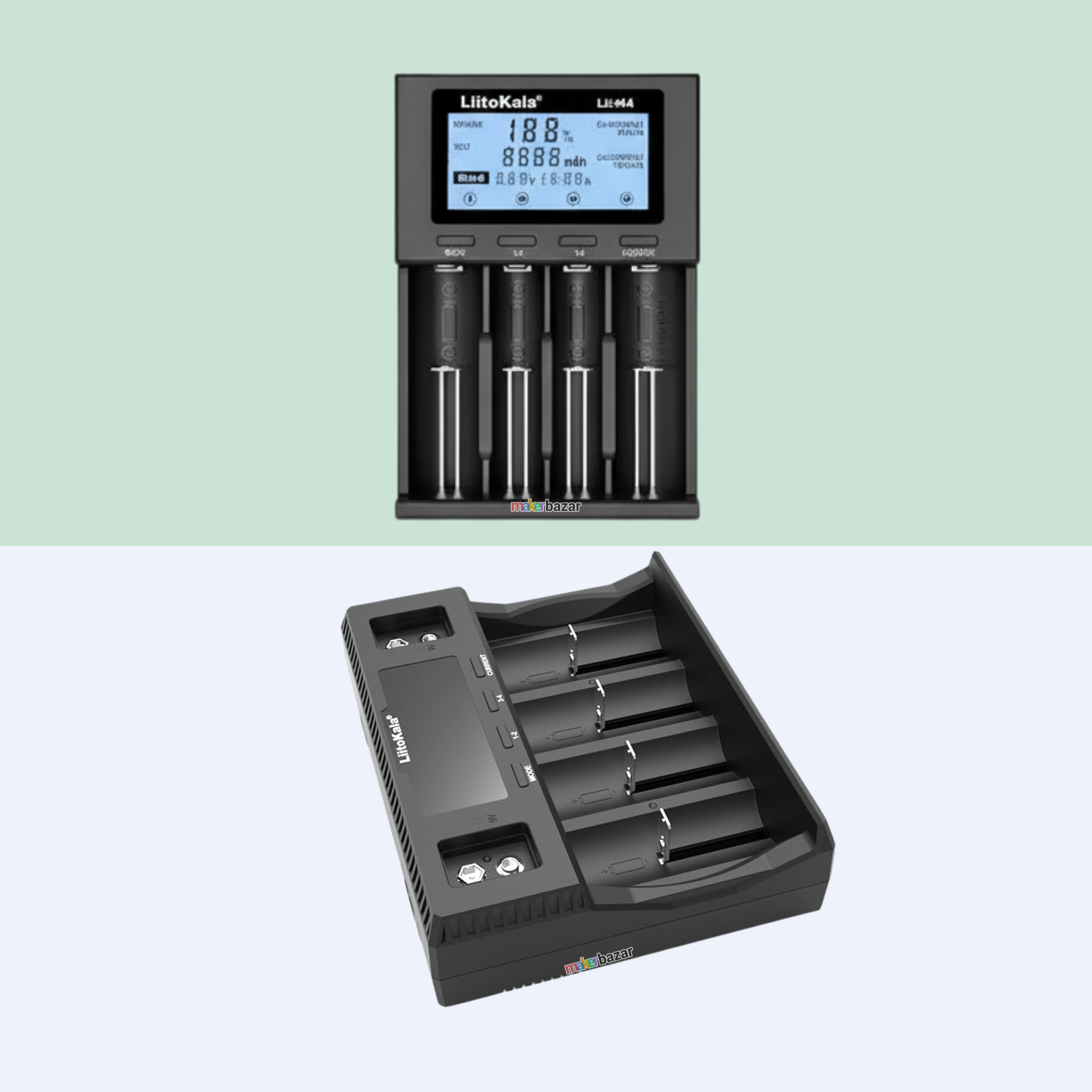 Liitokala: Smart LCD Display Fast Charge for Rechargeable Batteries