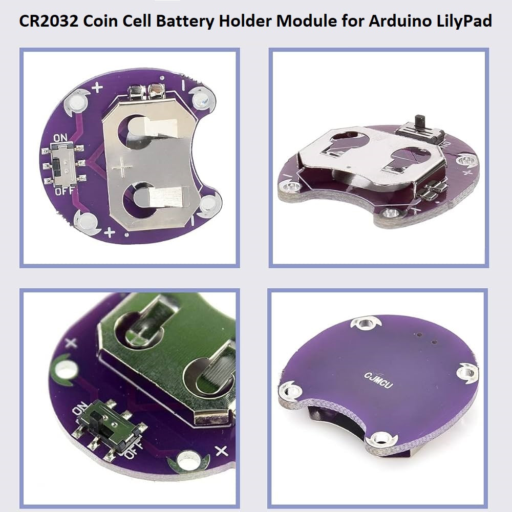 Lilypad Coin Cell Battery Holder CR2032