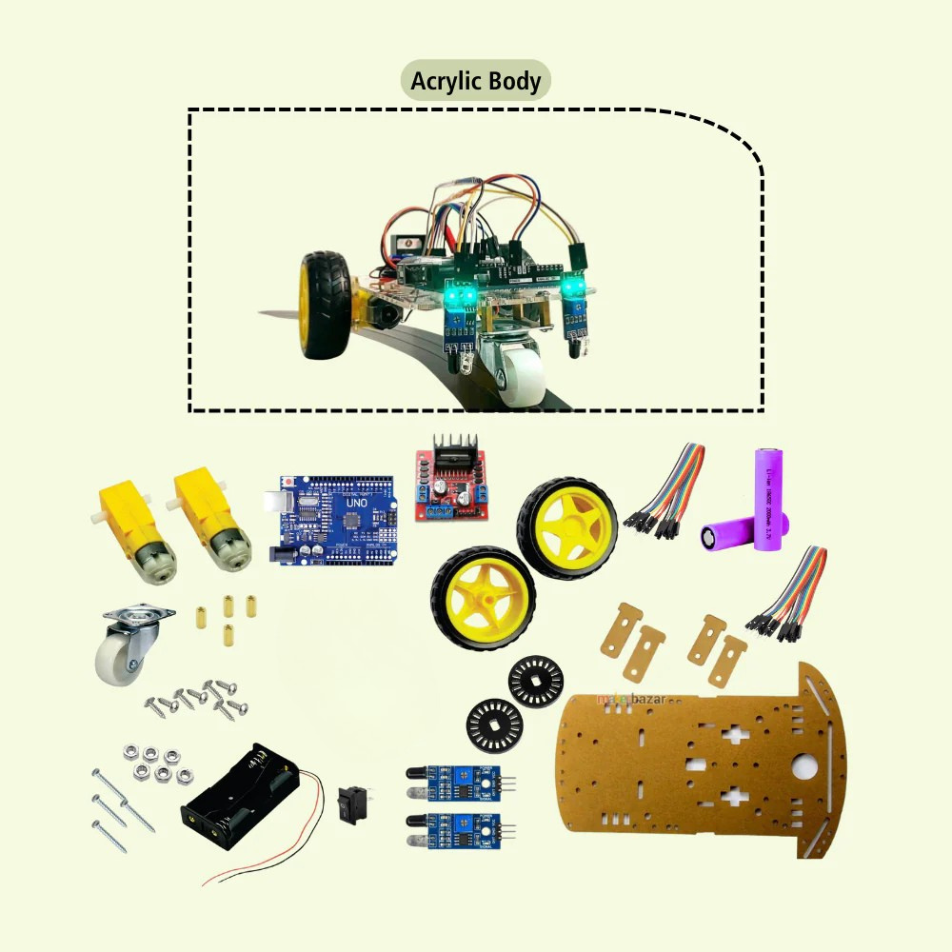 Line Following Robot DIY Project Kit