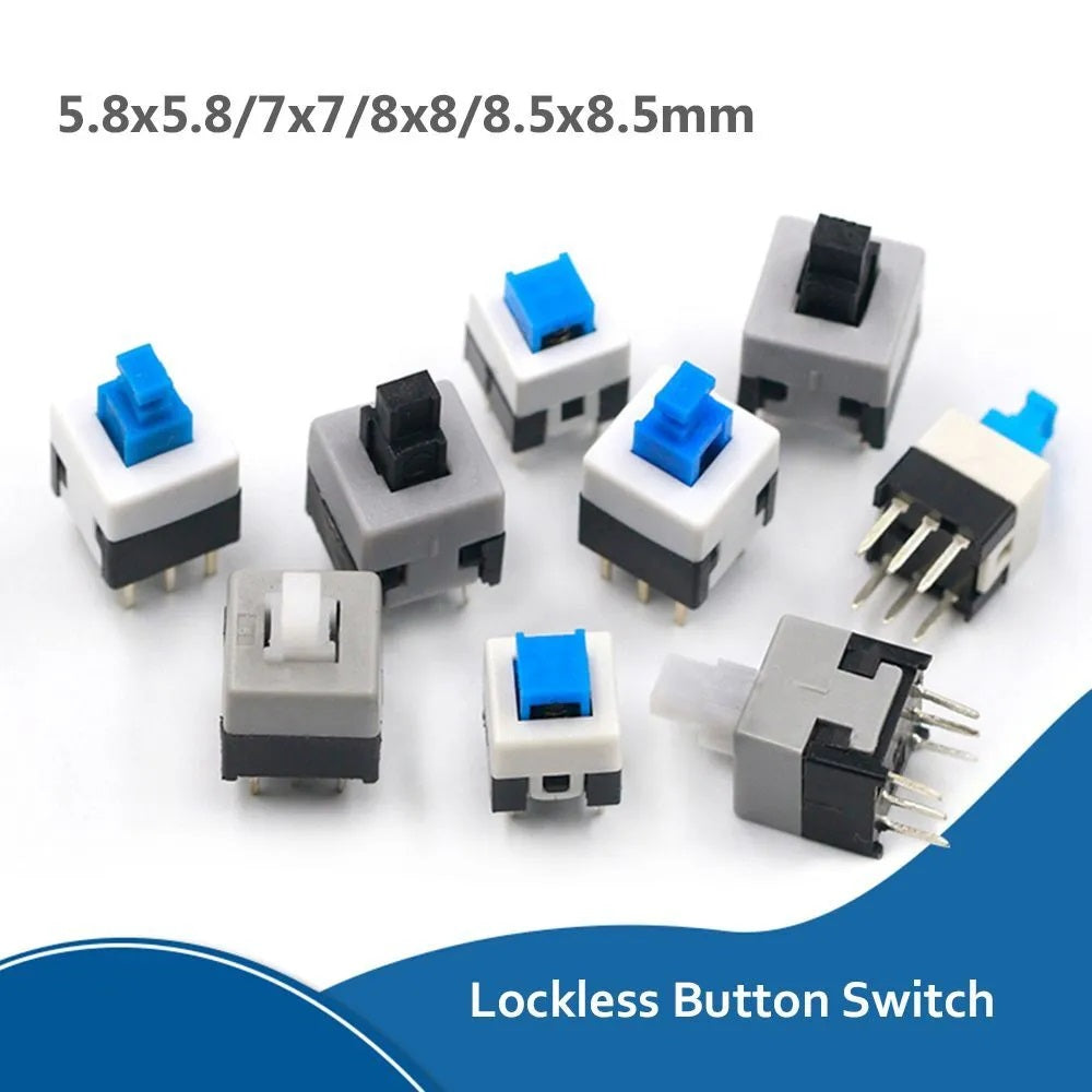 8.5mmx8.5mm 6Legs Self-Locked Mini Tactile Square Button (Micro Push S