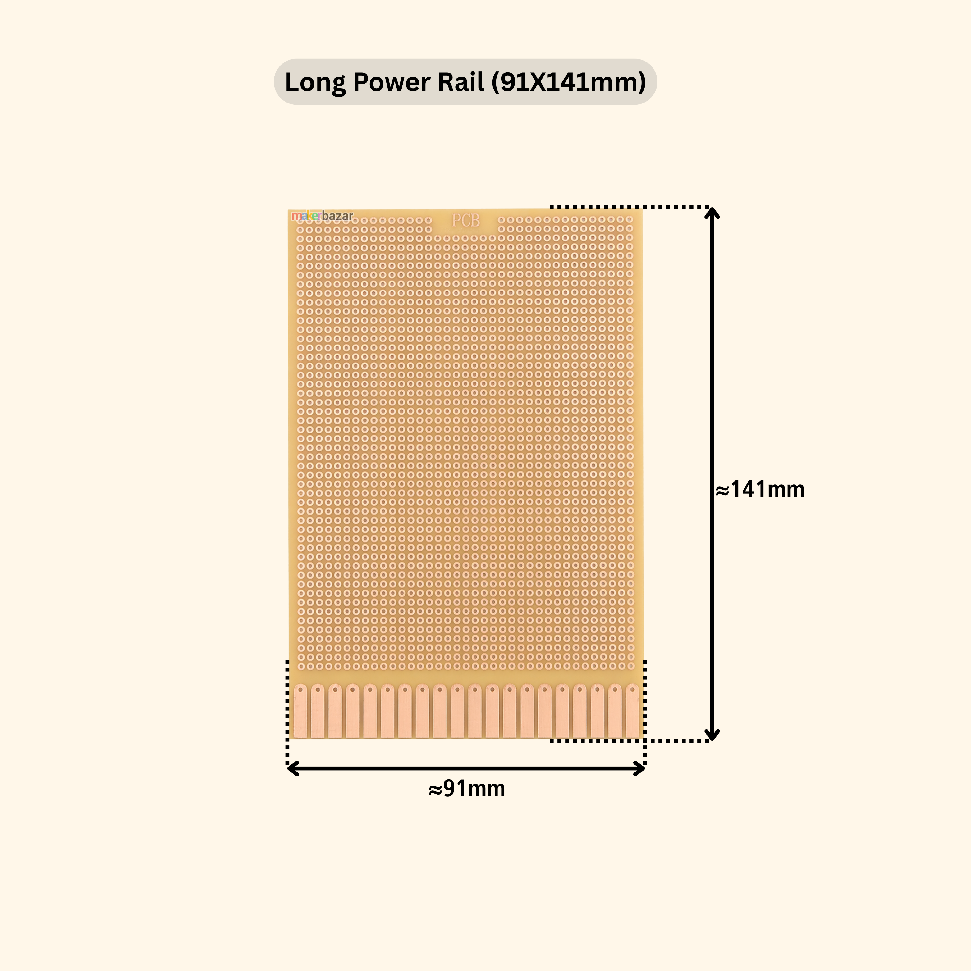 Fast Prototyping: Perforated Vero Board PCB Single Sided Printed Circuit Zero Board - Copper