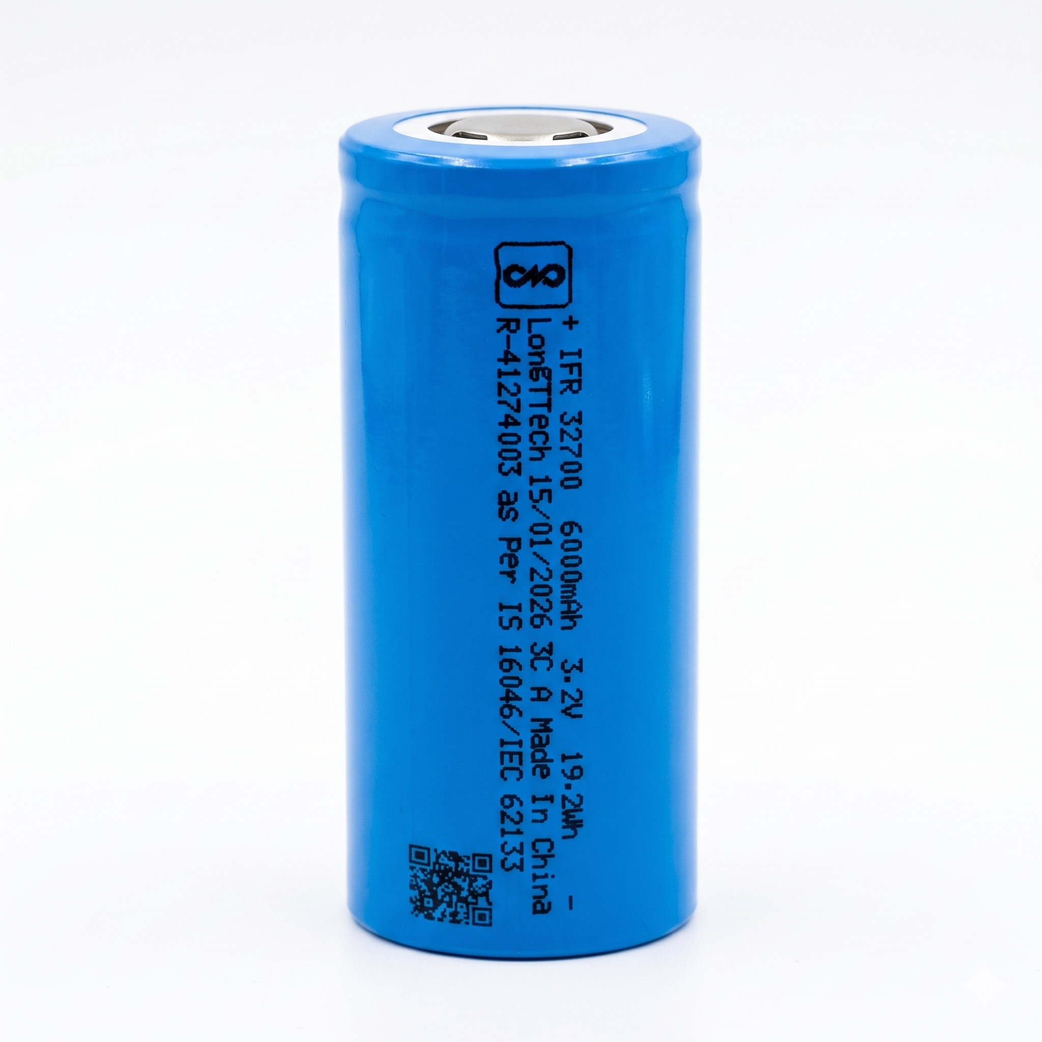 32700 32650 3.2V Rechargeable 6000mAh LifePO4 Battery Cell