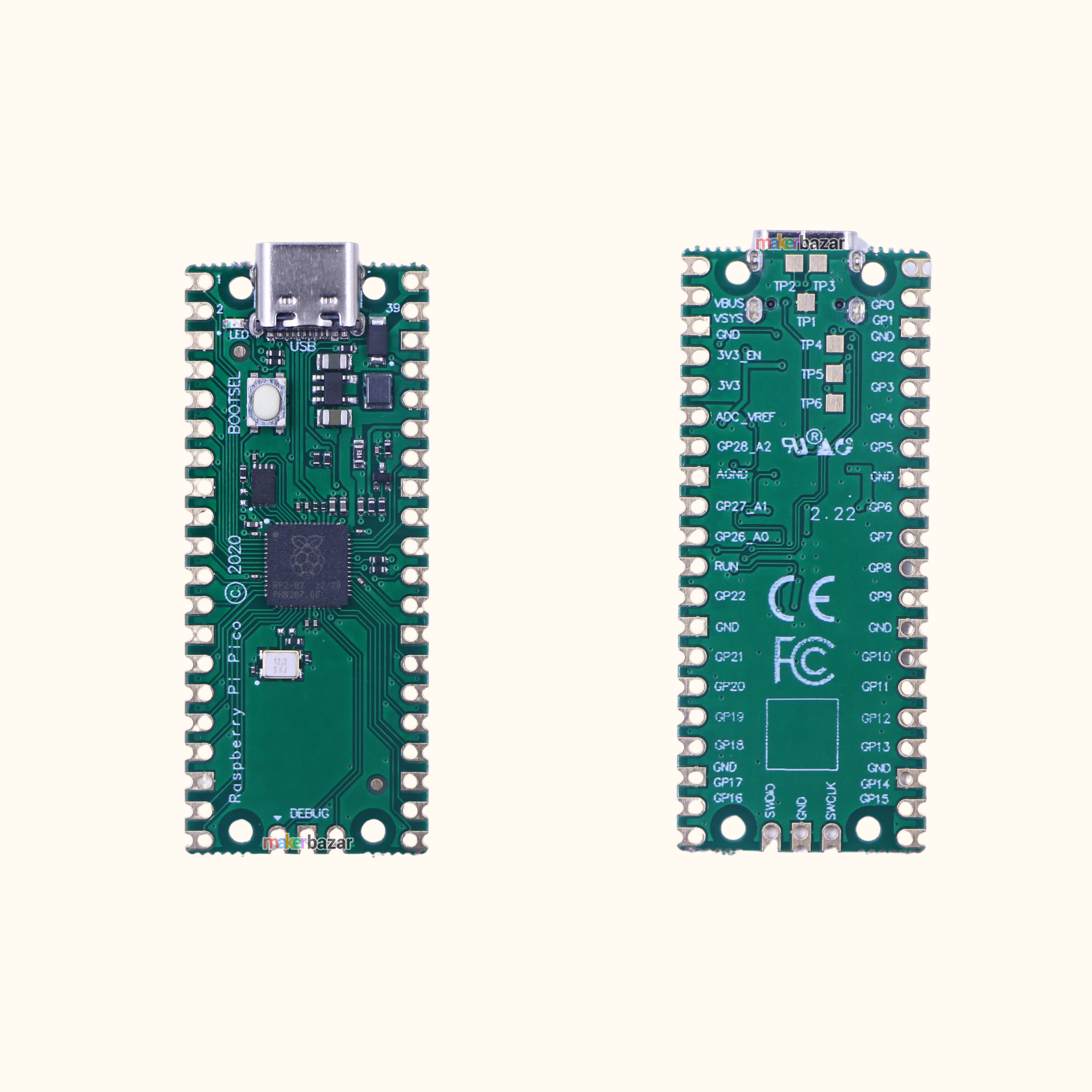 LuatOS USB C Raspberry PI PICO Development Board Based on RP2040 Microcontroller