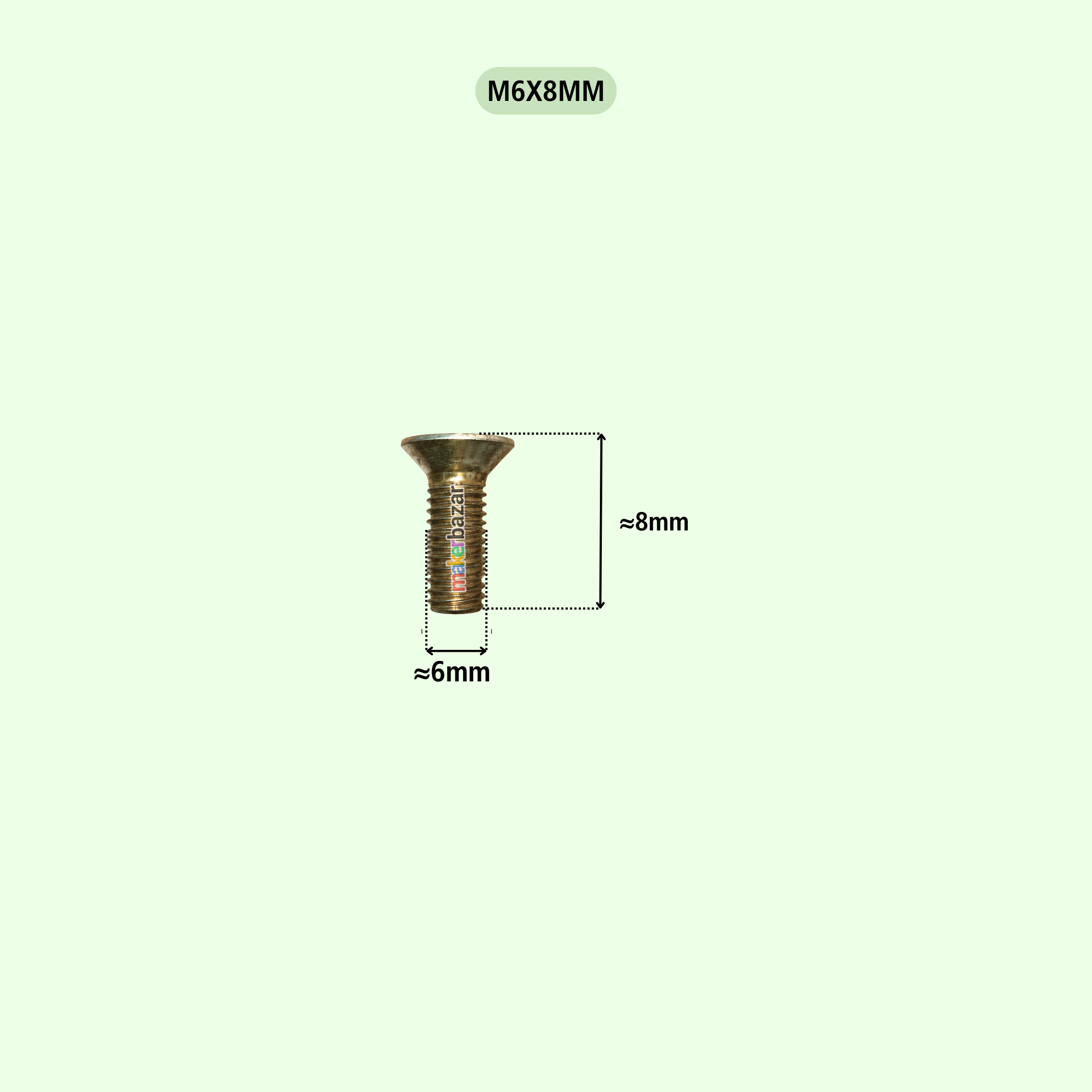 Philips Countersunk Gold Plated Flat Head Machine Screw