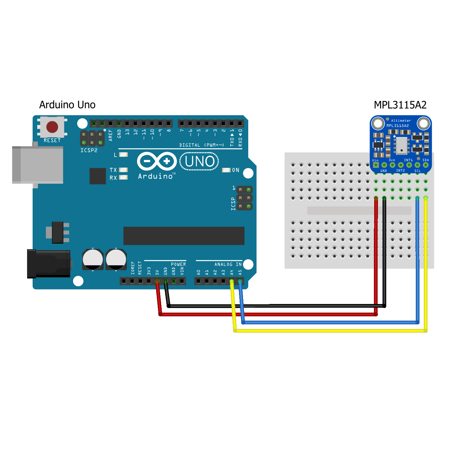 MPL3115A2 Altimeter Barometer Temp. MEMS i2C