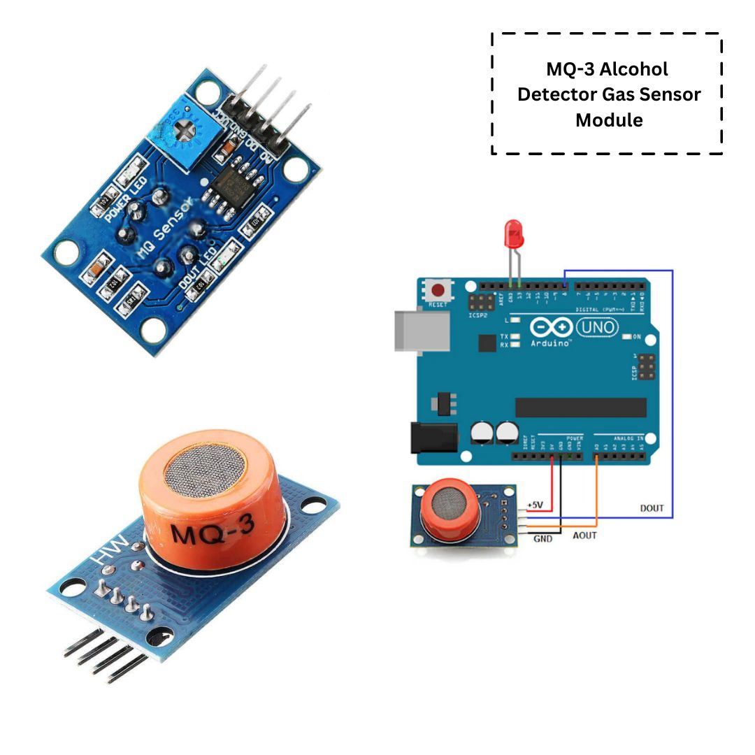 MQ Air Quality Gas Sensor Module [Rectangular PCB]