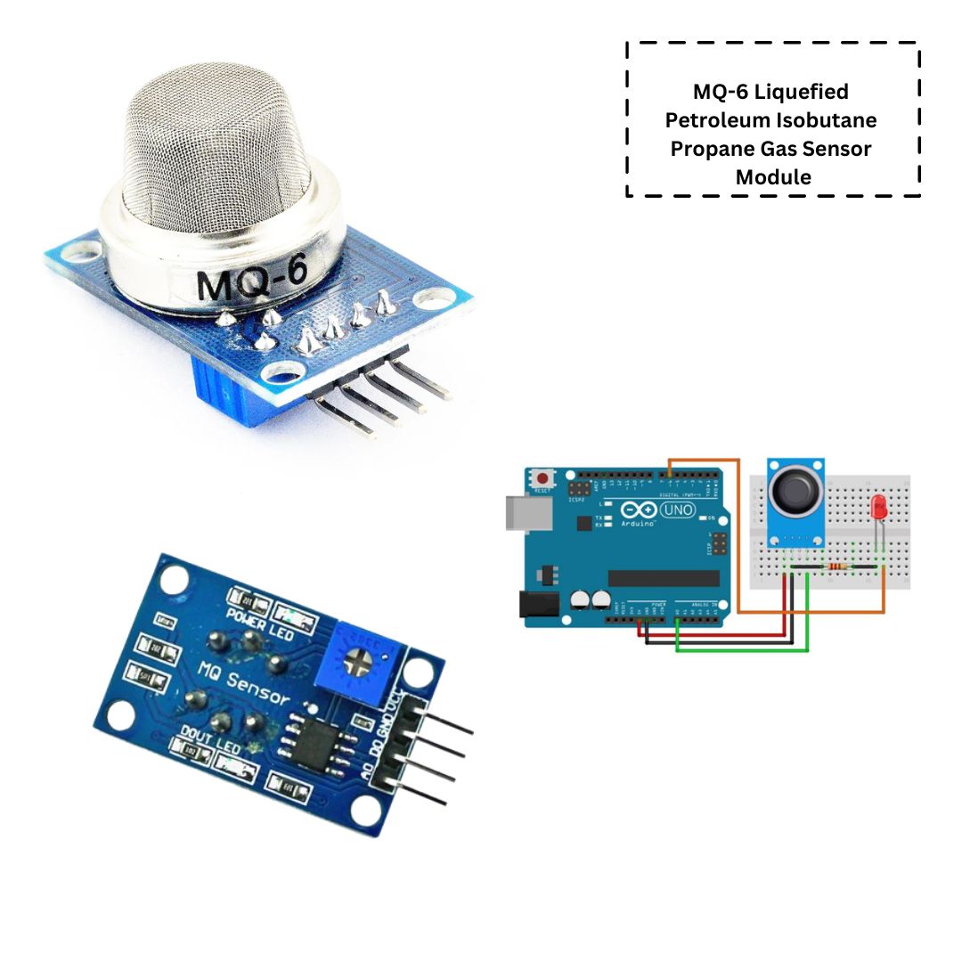 MQ Air Quality Gas Sensor Module [Rectangular PCB]