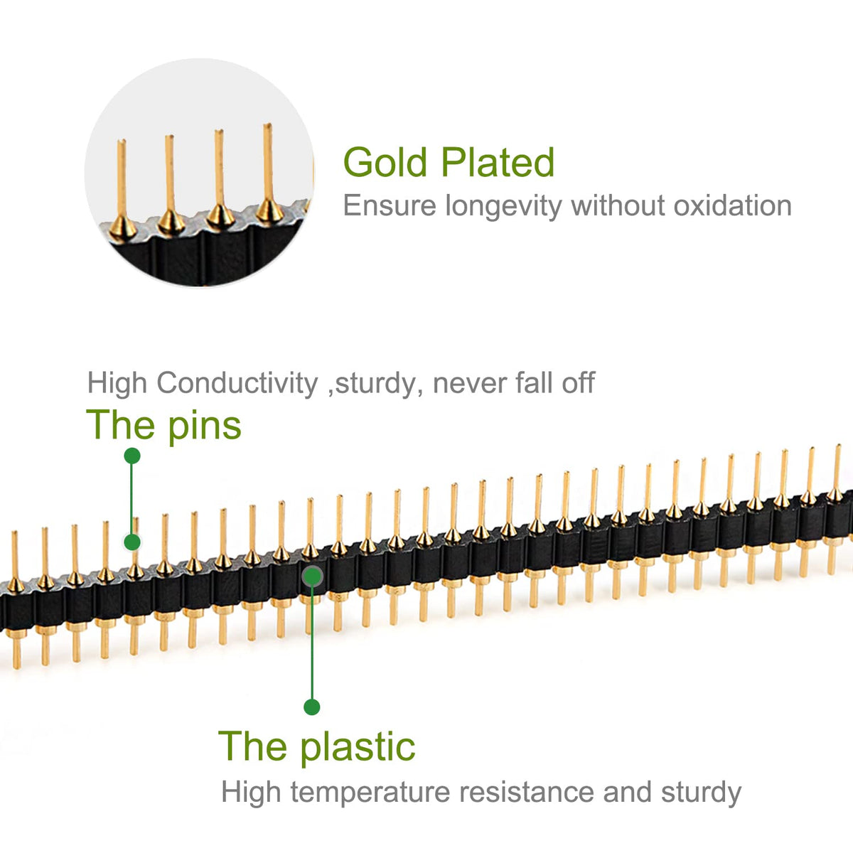 Buy 40 Pin Male & Female Pin Header Strips – High-Quality Berg ...