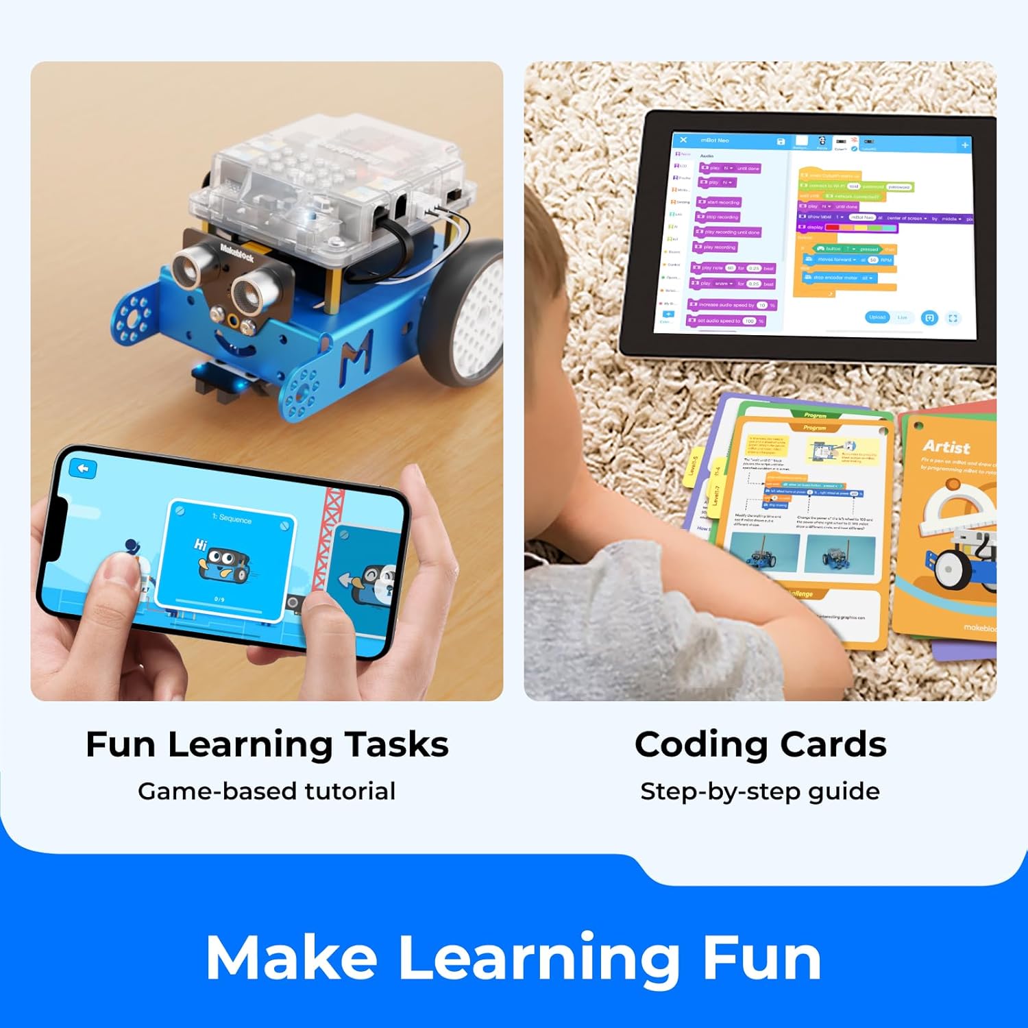 Makeblock Mbot Programming Educational Robot DIY Kit V1.1 Bluetooth Version
