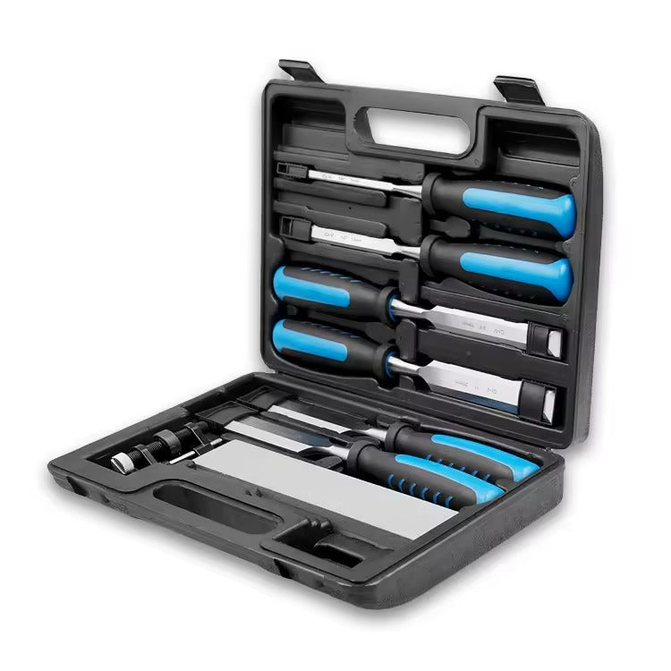 8-Piece Chisel Set with Sharpening Stone