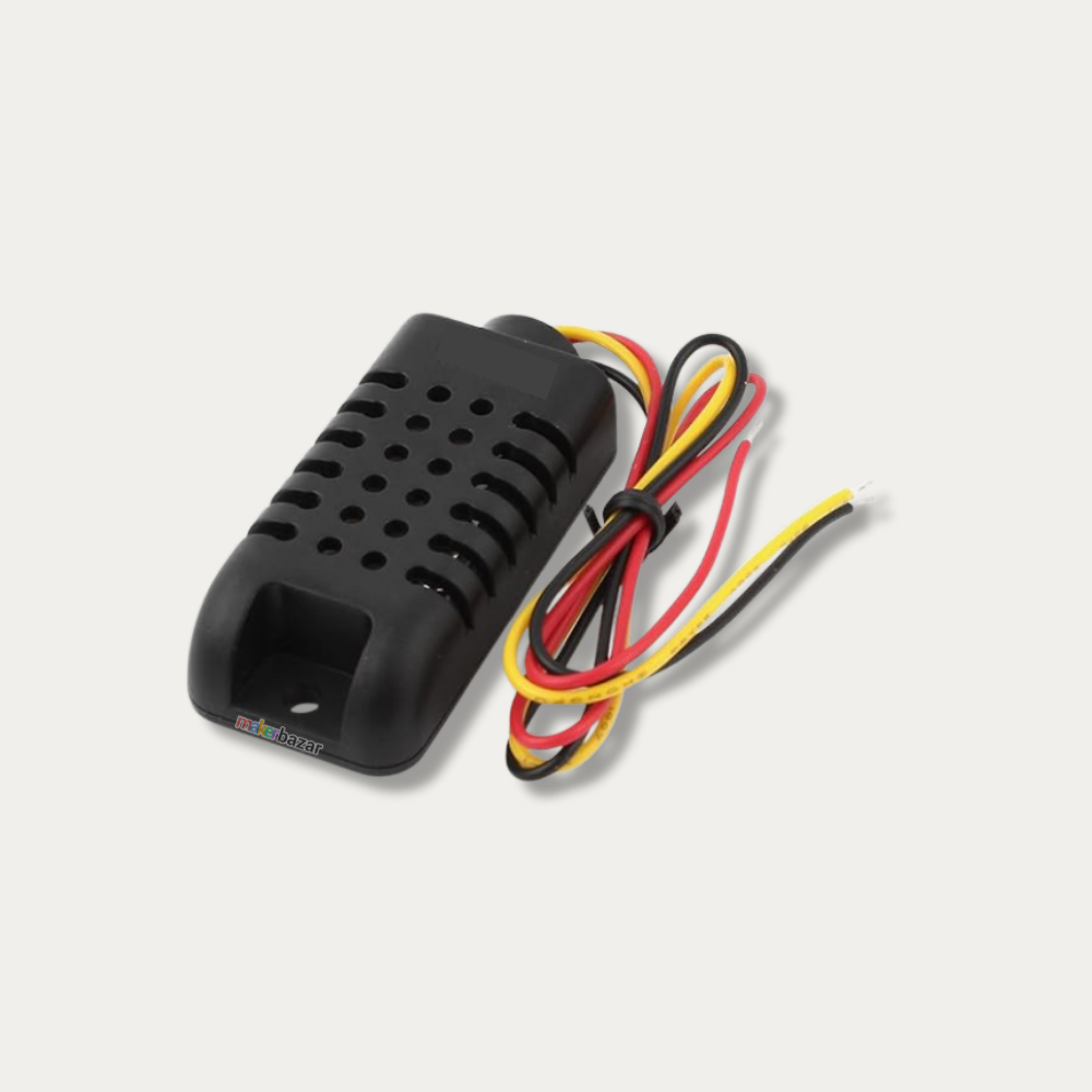 Black electronic device with wires on a white background