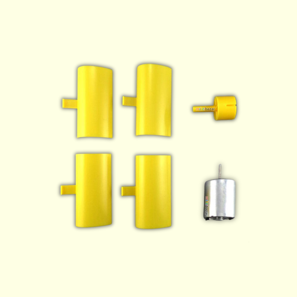DIY Mini Vertical Axis Wind Turbine Generator Kit with Motor