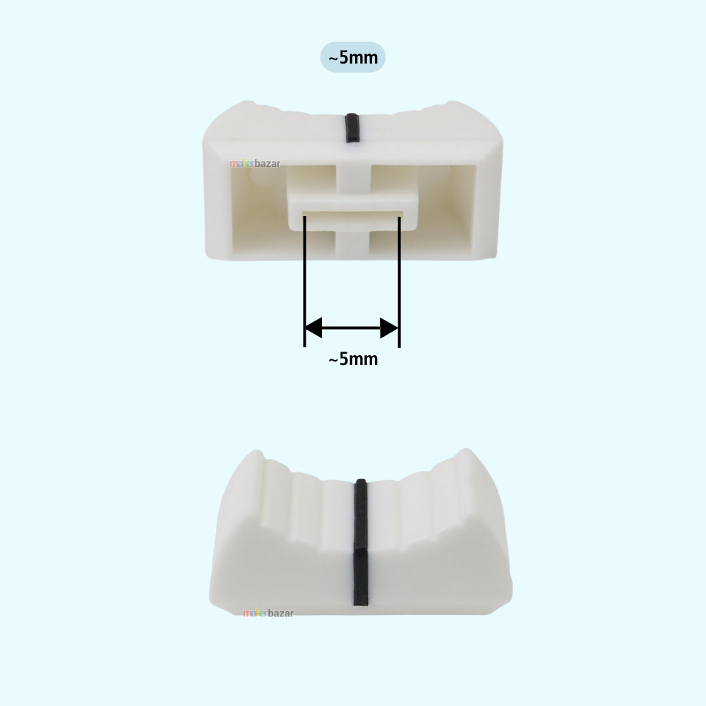 Fader Knob Touch Sensitive Slider Ribbed Mixer Potentiometer Cap