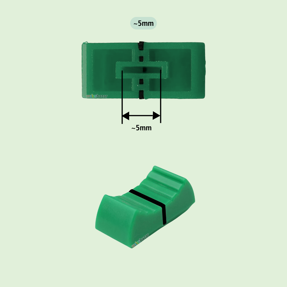 Fader Knob Touch Sensitive Slider Ribbed Mixer Potentiometer Cap
