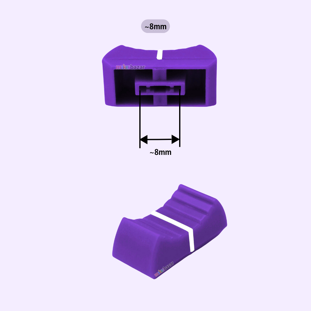 Fader Knob Touch Sensitive Slider Ribbed Mixer Potentiometer Cap