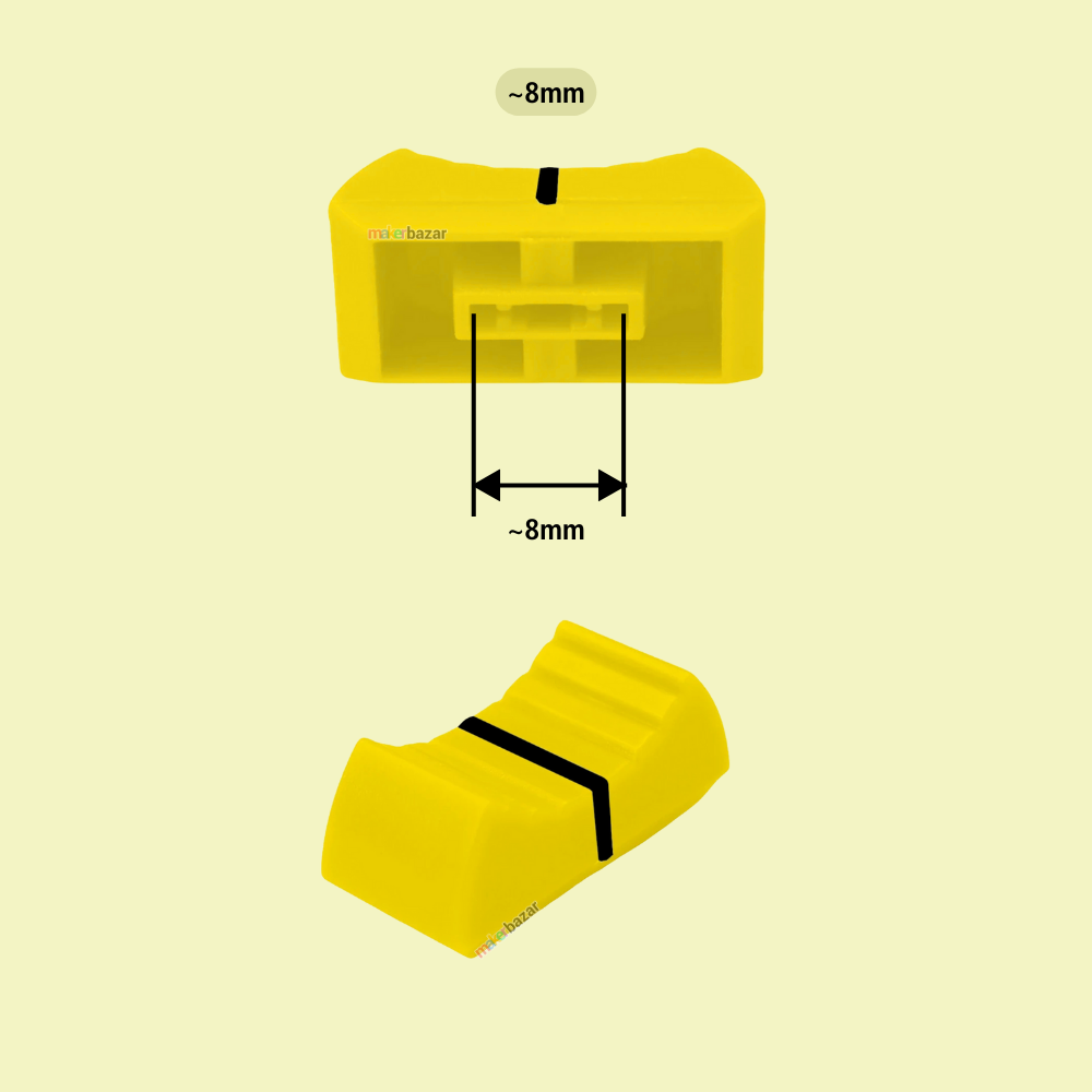 Fader Knob Touch Sensitive Slider Ribbed Mixer Potentiometer Cap