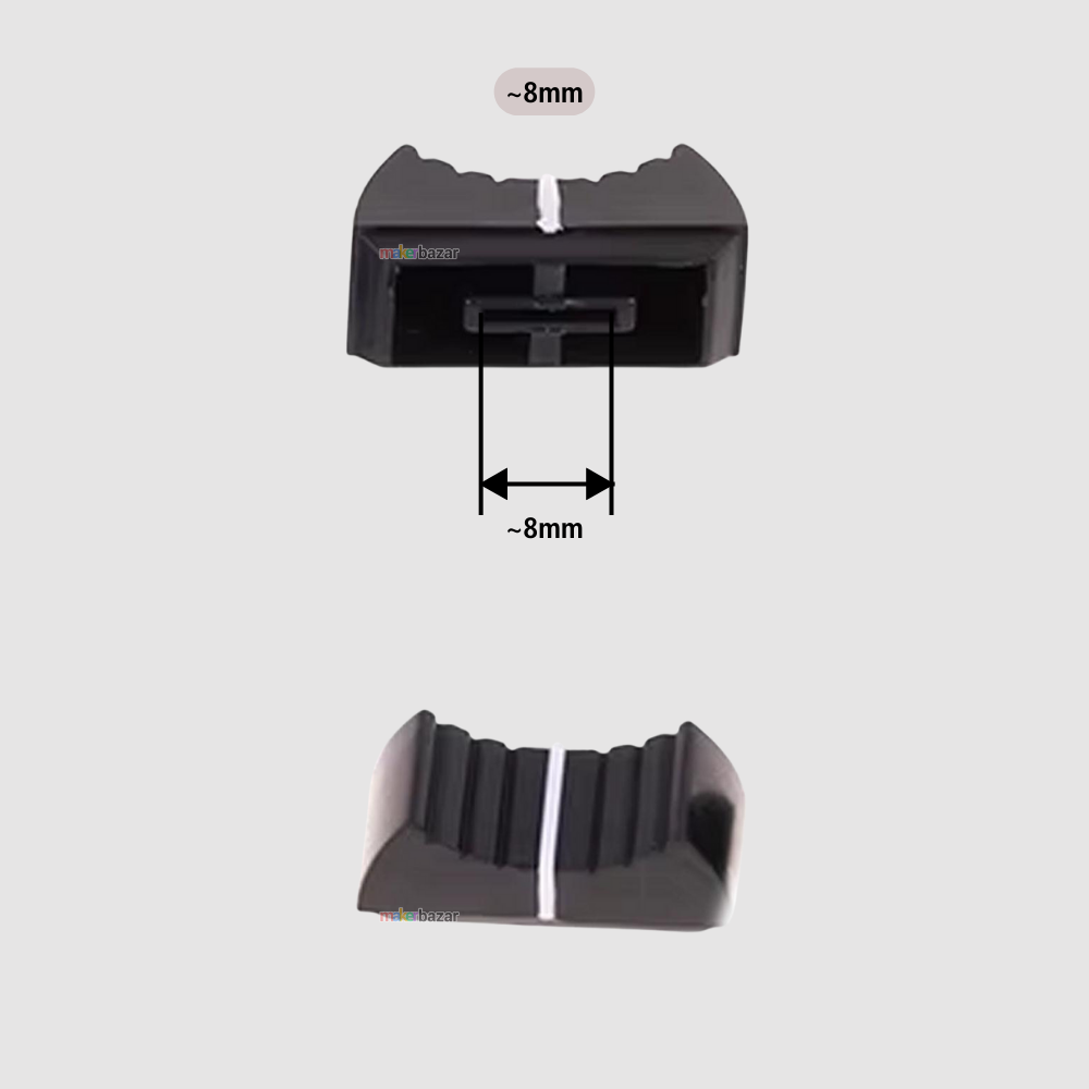 Fader Knob Touch Sensitive Slider Ribbed Mixer Potentiometer Cap
