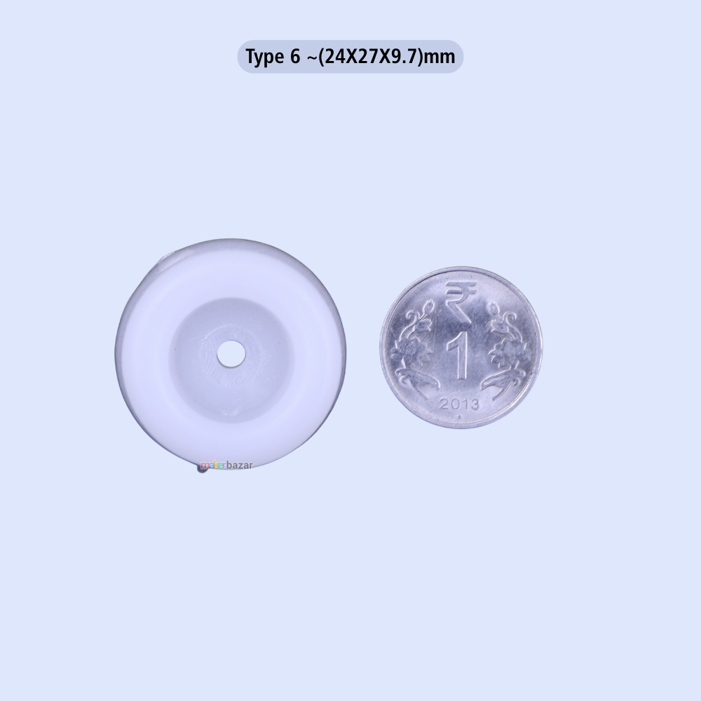 Plastic Furniture Buffer – White Protective Leg Caps (Multiple Sizes)