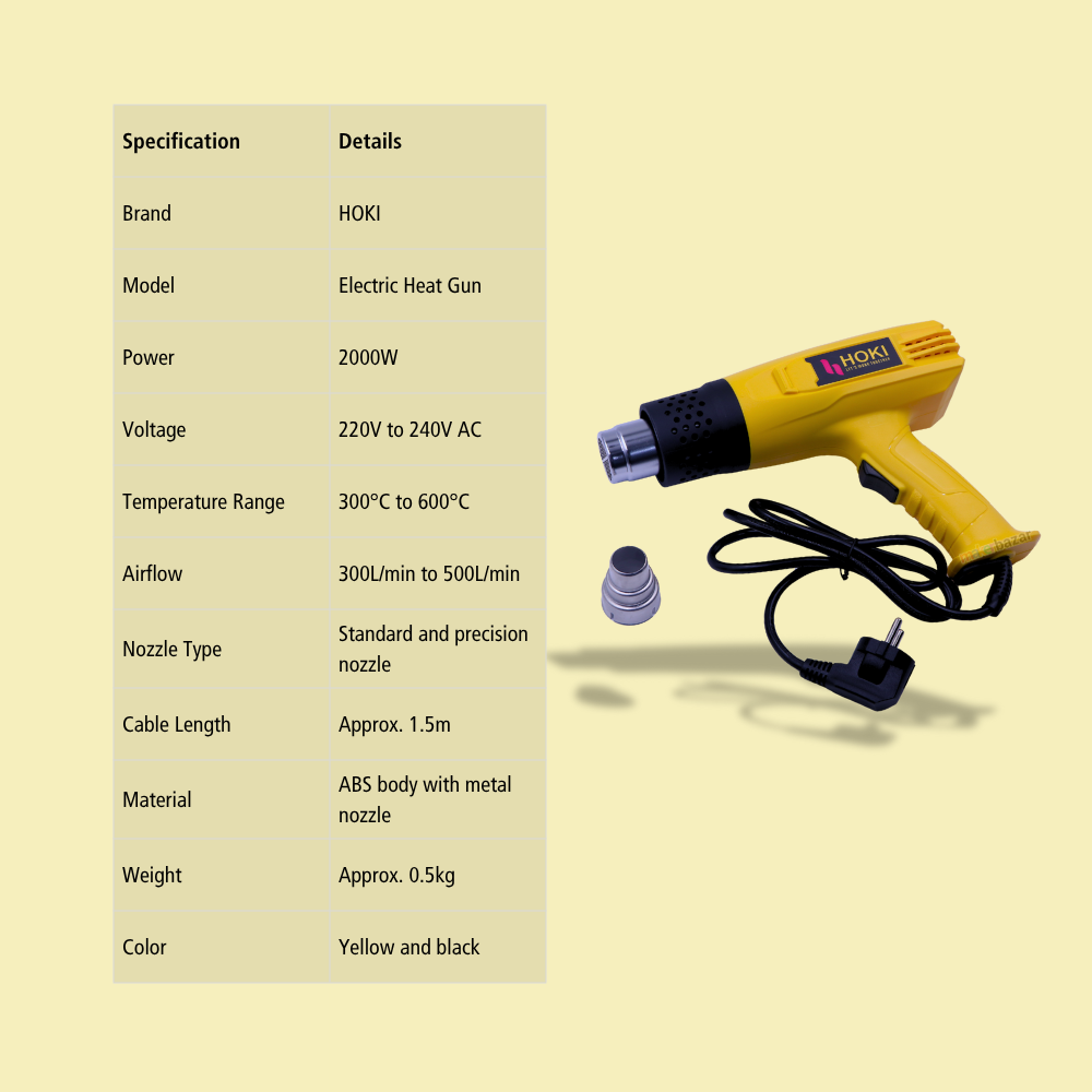 Hoki: DUAL TEMPERATURE HOT AIR GUN