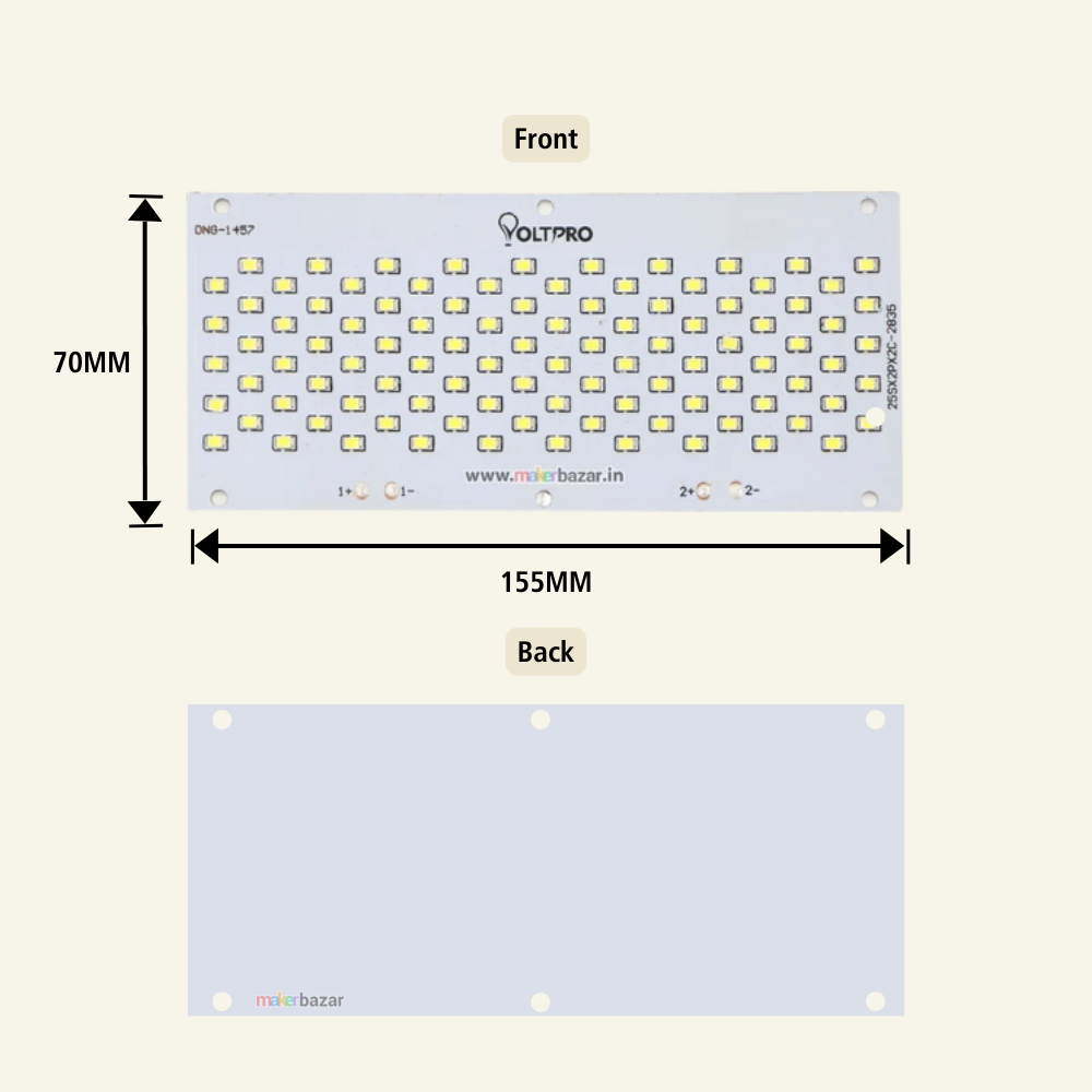 100W 2835 SMD LED MCPCB For Street/Flood Lighting