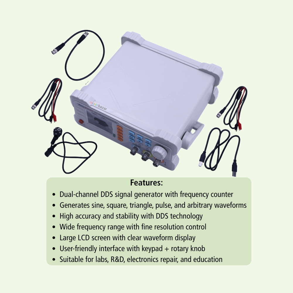 MetroQ MTQ1515 DDS Signal Generator/Counter – Dual Channel Function Generator