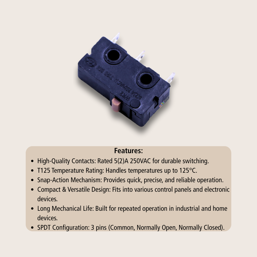 KW11 Bump Sensor – Subminiature Micro Limit Switch