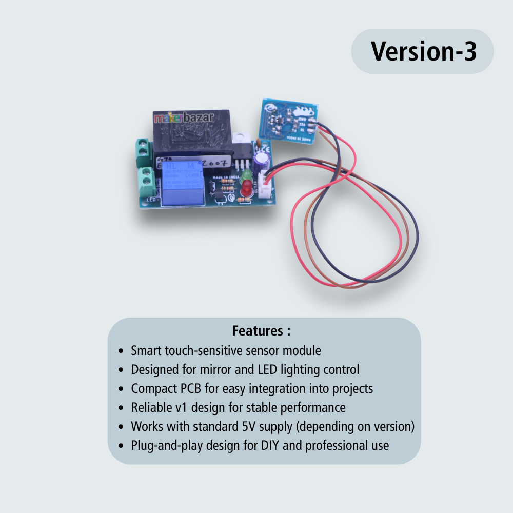 Mirror Touch Sensor Smart Switch [Made In India]