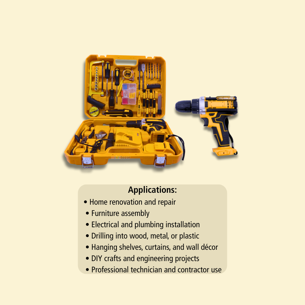 21Volt Multifunctional Cordless Drill and Tool Kit