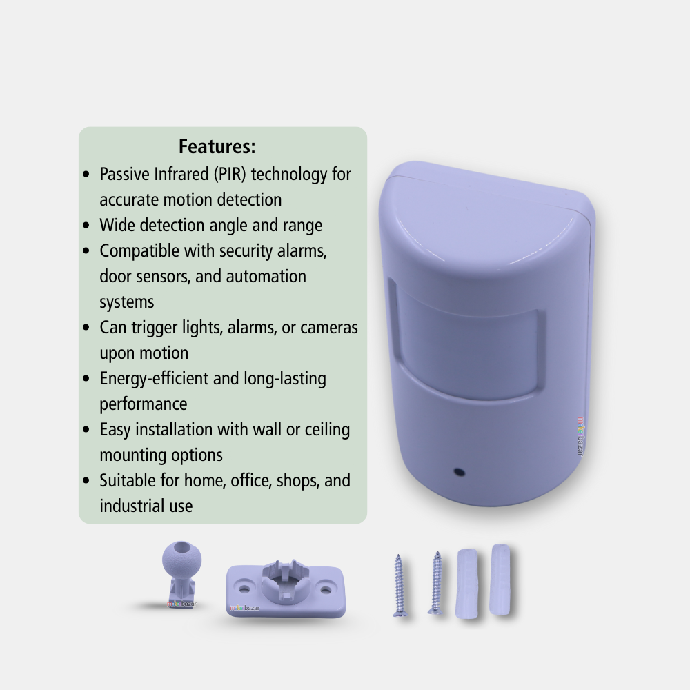 Wireless PIR Motion Detector Sensor