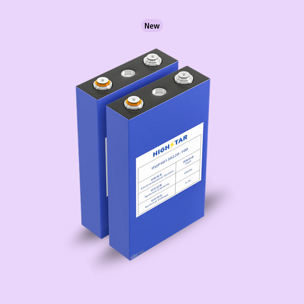Highstar 3.2V 100Ah Prismatic Lithium Rechargeable Cell LiFePO4 Battery