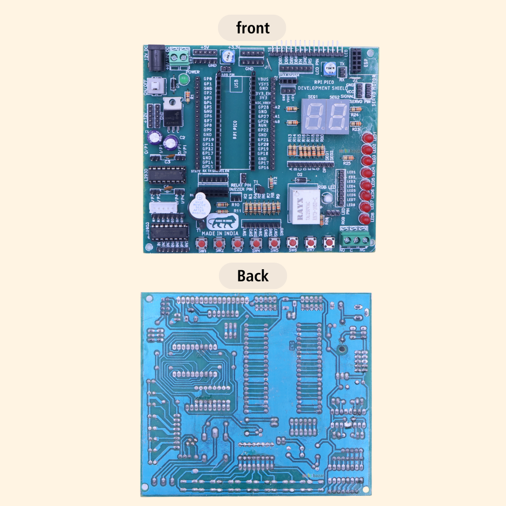 Raspberry Pi Pico Development Shield – Prototyping Expansion Board