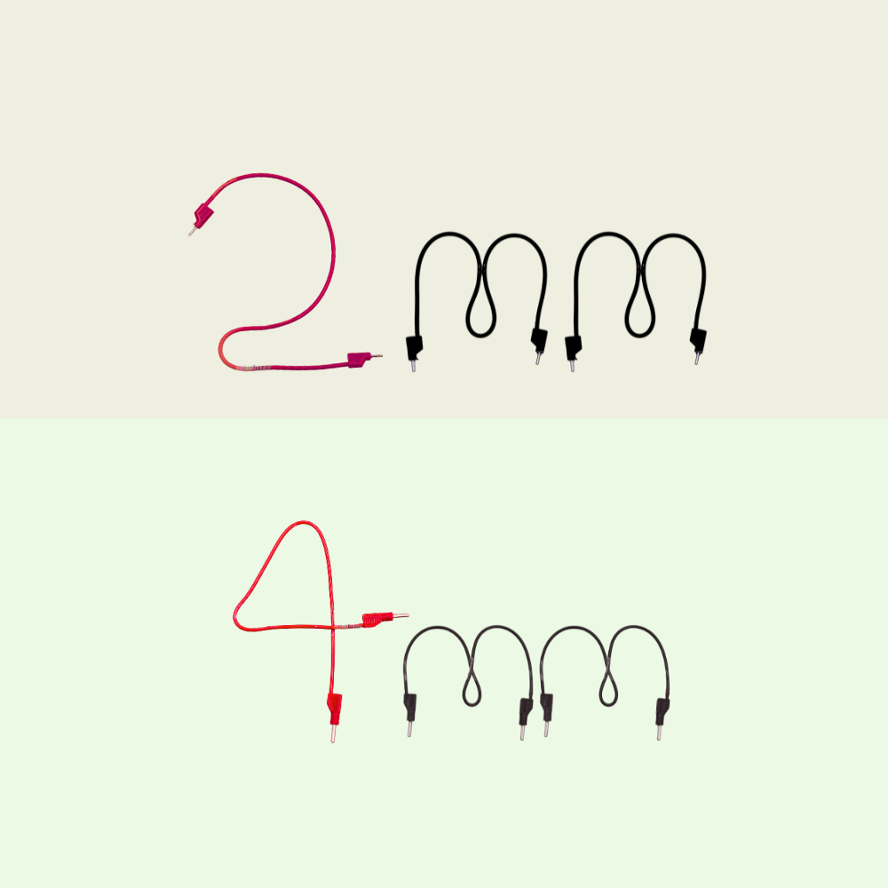 Stackable Banana Plug Male to Male Connector Probe (Pair)