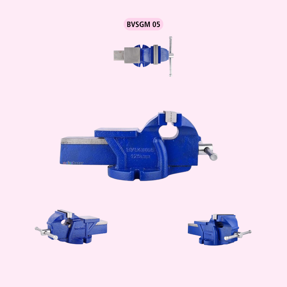 Taparia BVSGM Bench Vice Fixed Base – Heavy Duty