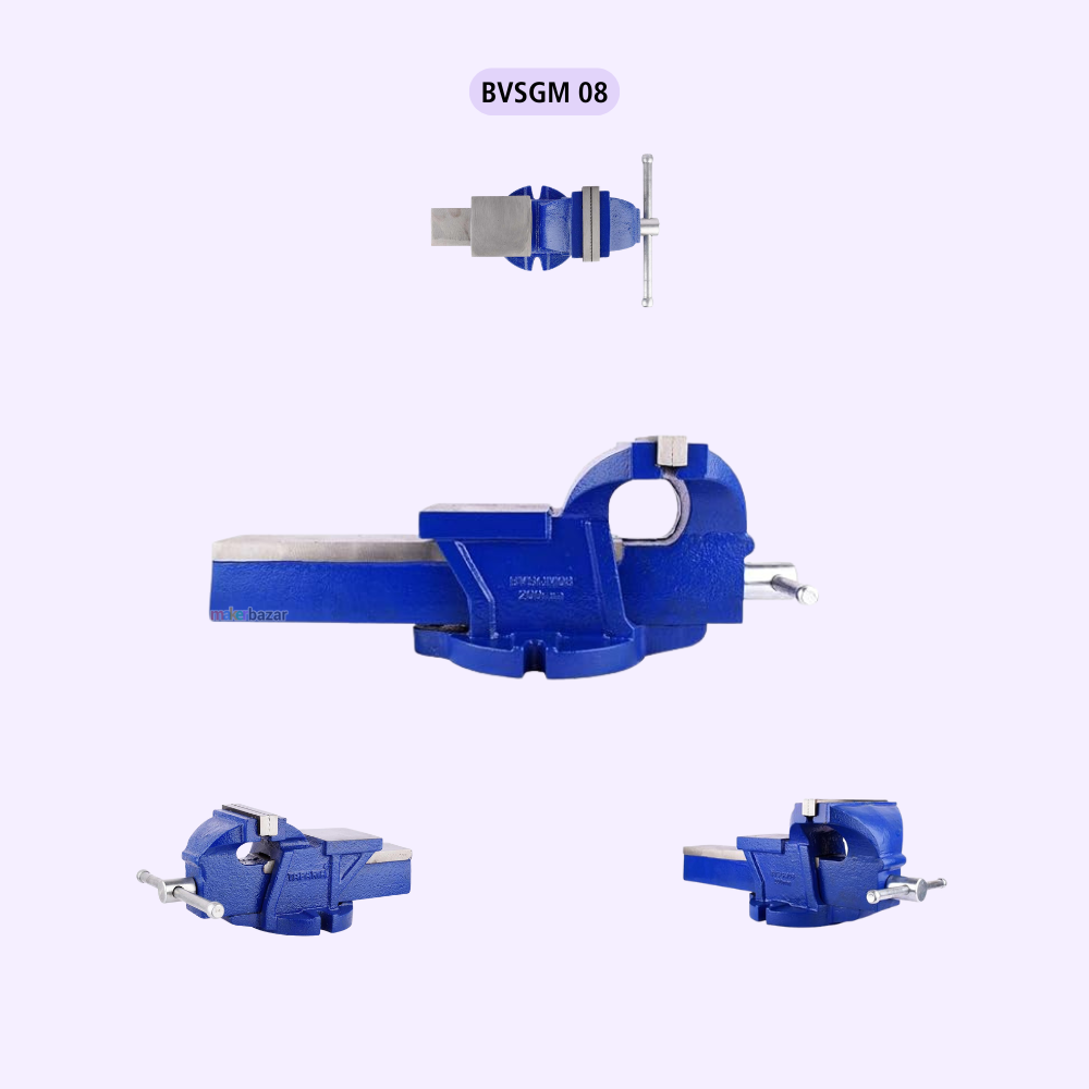Set of blue clamps on a white background with 'BVSGM 08' label.