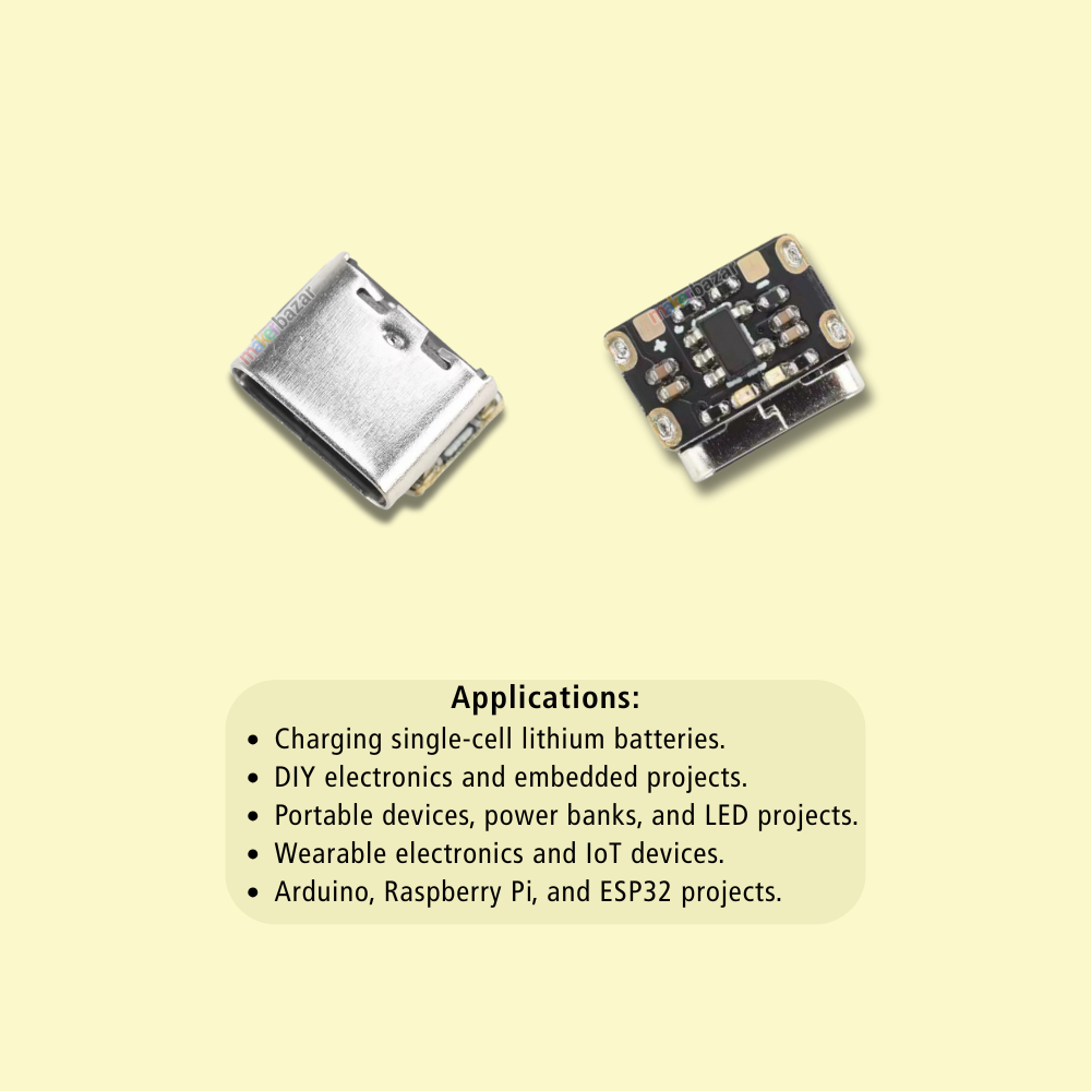 USB Type-C Lithium Battery Charging Board Module 5V 1A with Protection