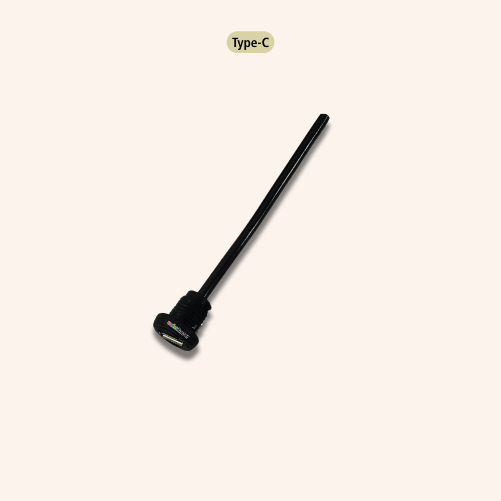 (Low Cost) Female USB Panel Mount Connector With Moulded Wire