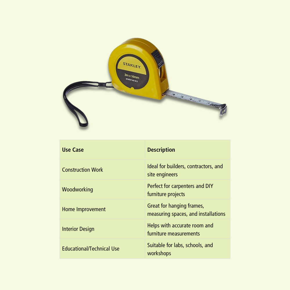 Stanley Eco Short Measuring Tape with Lock