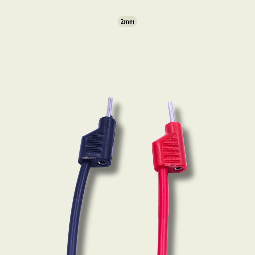 Stackable Banana Plug Male to Male Connector Probe (Pair)