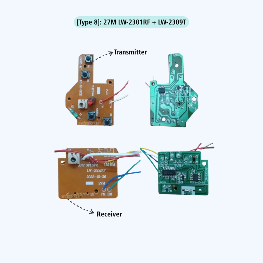 4CH RC Remote Control Wireless Transmitter and Receiver Circuit Board