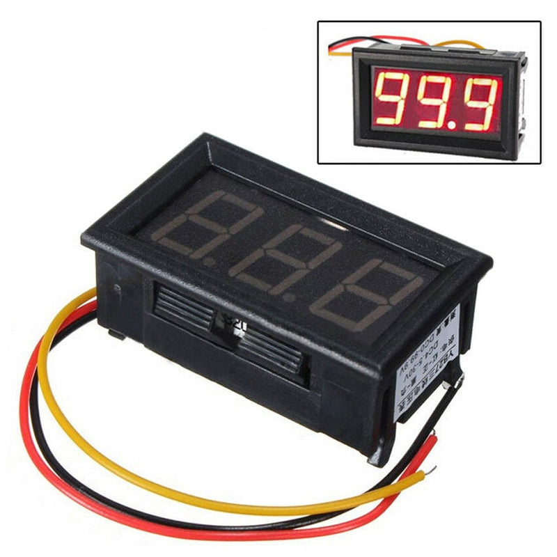 Voltmeter Dc 0v-100v Digital Led 0.28 Inch Voltage Meter Power Volt Tester  Detector For Auto Car With Red Blue Green Yellow