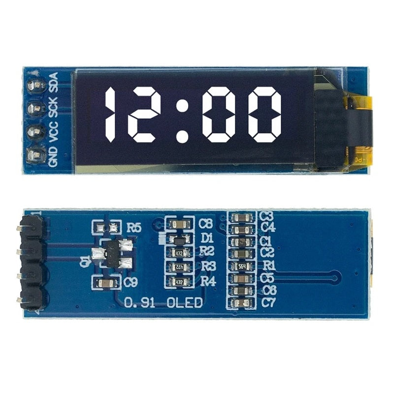 0.91 inch I2C/IIC Serial 4-Pin OLED Display Module