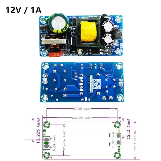 12Volt AC-DC Switching Power Supply Module